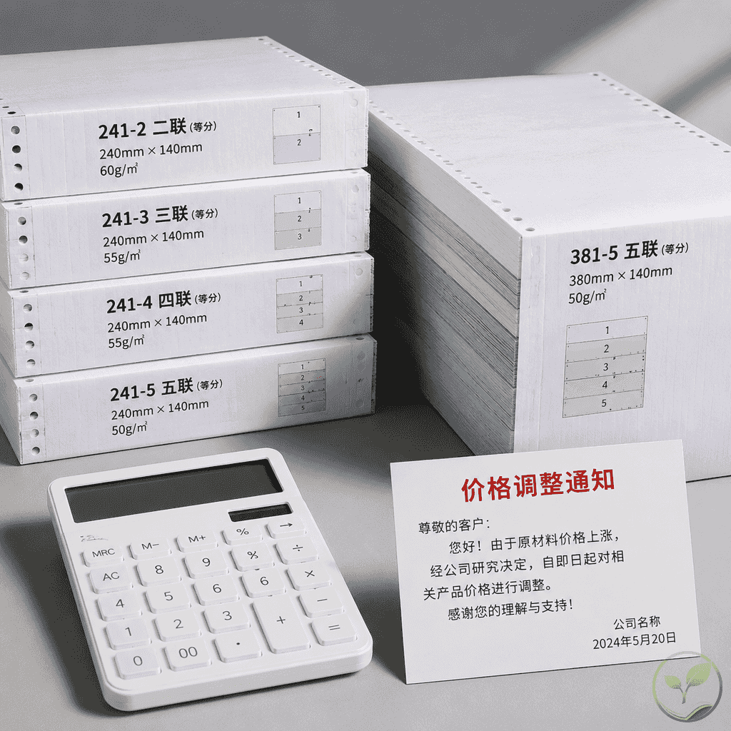 电脑打印纸价格调整通知：不同规格成本分析与批量采购省钱建议