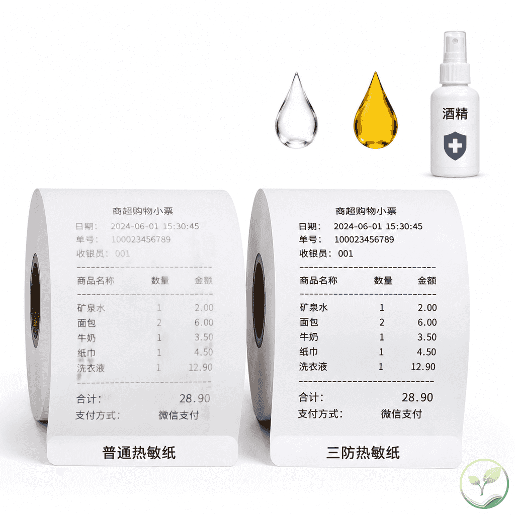 三防热敏纸适合哪些场景？防水防油防酒精性能与采购指南